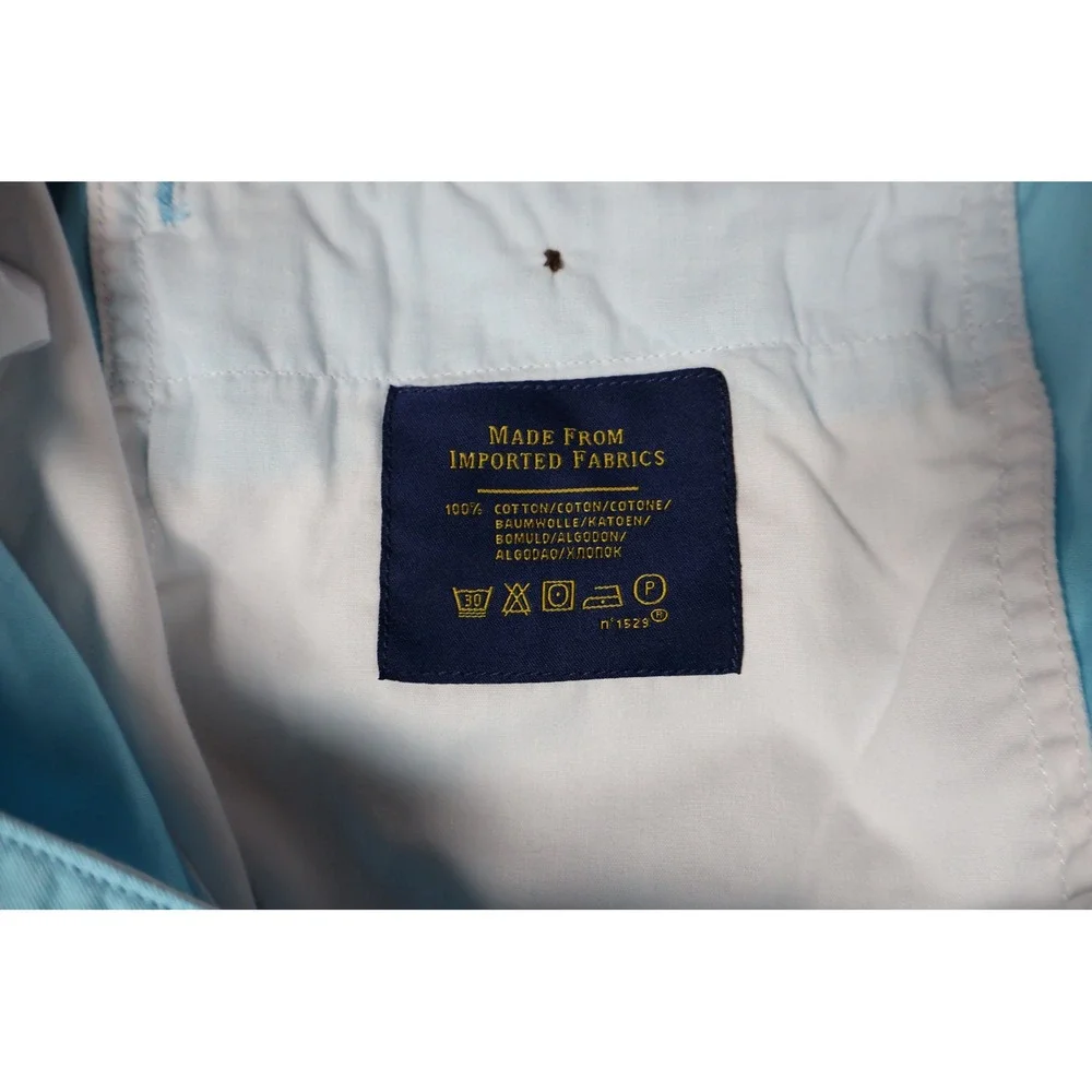 Polo Ralph Lauren Mens Classic Fit Chino Shorts Light Blue Size 32
